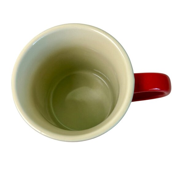 Le Creuset Stoneware Mug Cirese Red 14 Oz EUC - Picture 3 of 7